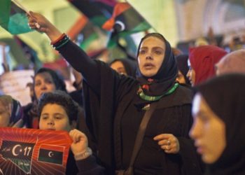 مشاركة المرأة الليبية في الاحتجاجات