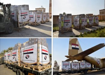 مساعدات من الجيش المصري