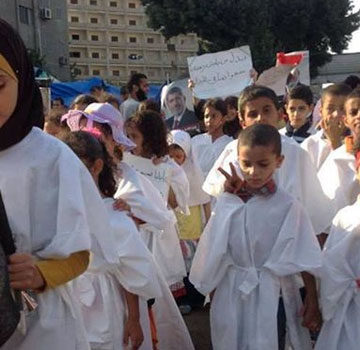 استغلال الأطفال في مظاهرات جماعة الإخوان