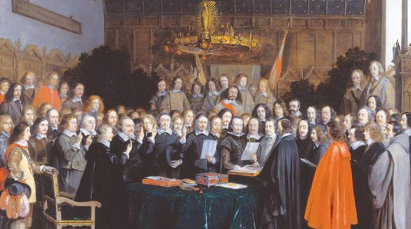 في عام 1648، كرست الممالك التي انتصرت في حرب الثلاثين عامًا قواعد الدولة ذات السيادة في صلح وستفاليا لتقويض سلطة الكنيسة الكاثوليكية والإمبراطورية الرومانية المقدسة