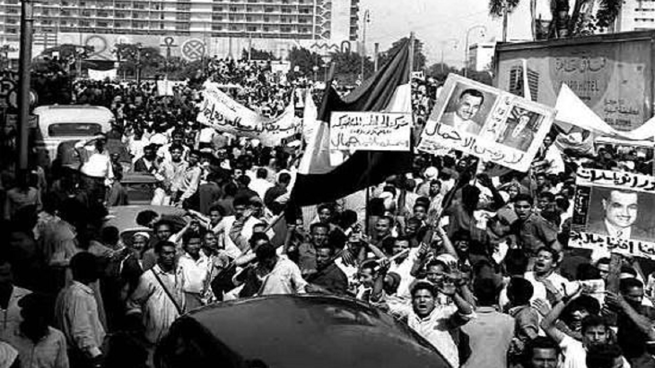 مظاهرات رفض الهزيمة وعدم قبول تنحي عبد الناصر